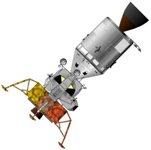 Apollo LM Docked with the CSM